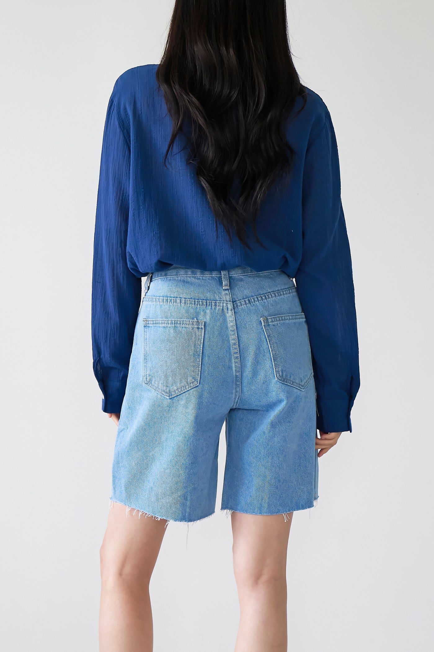 storets.com Benny Cut-out Denim Shorts