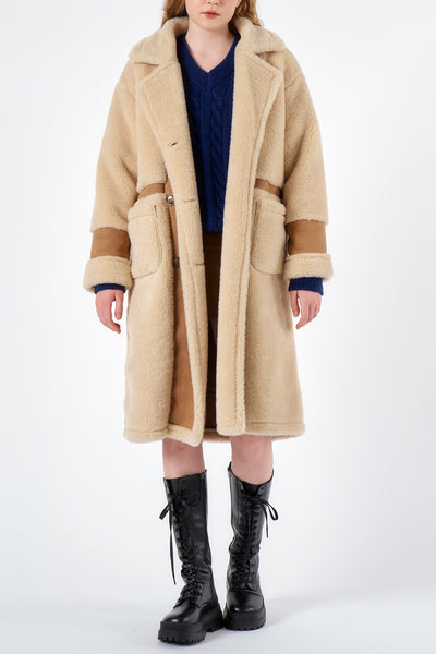 Victoria Shearling Long Coat