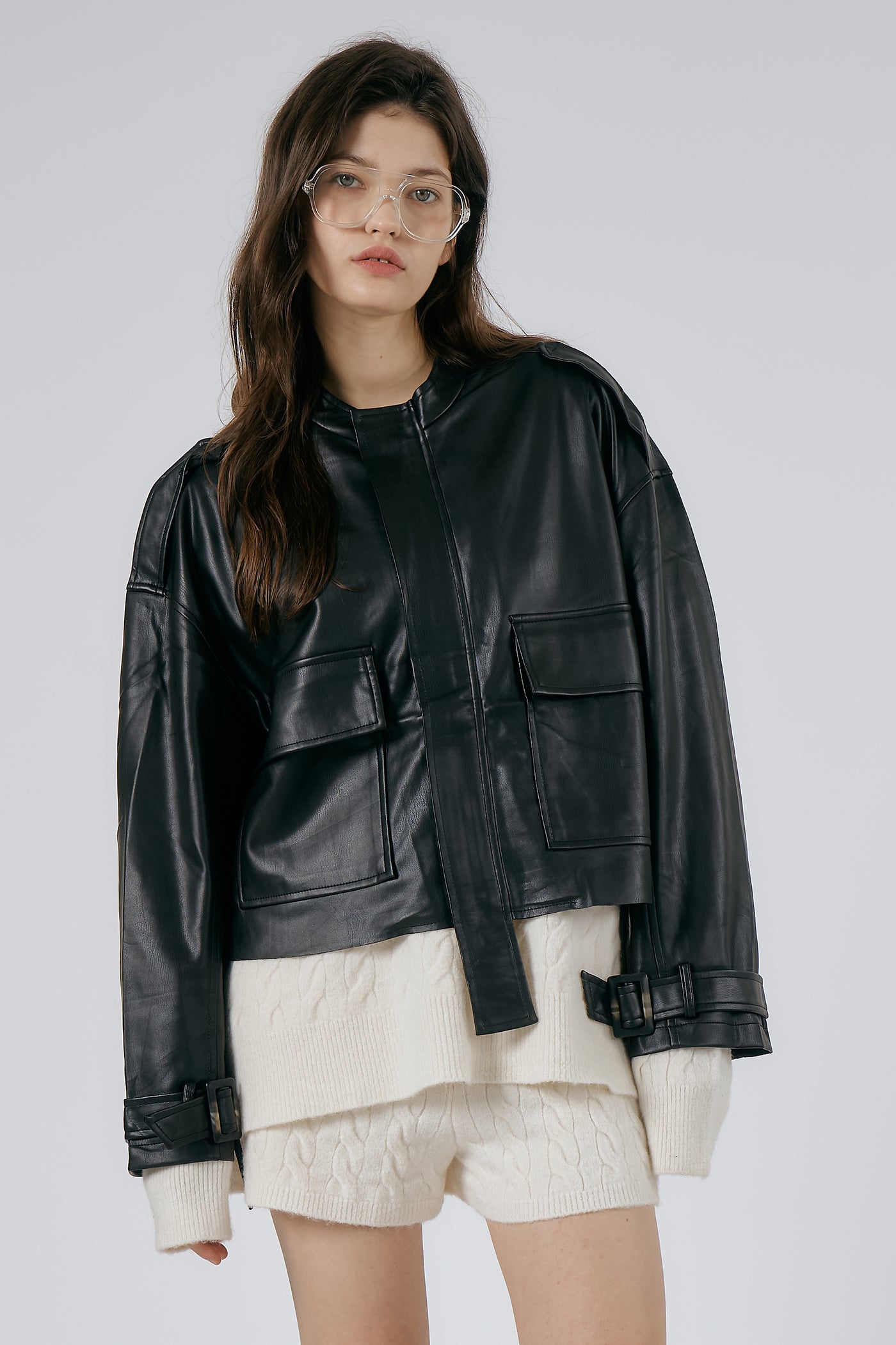 Celina Faux Leather Rider Jacket