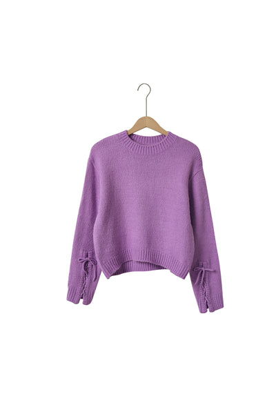 Emily Sweater w/Lace Up Sleeves