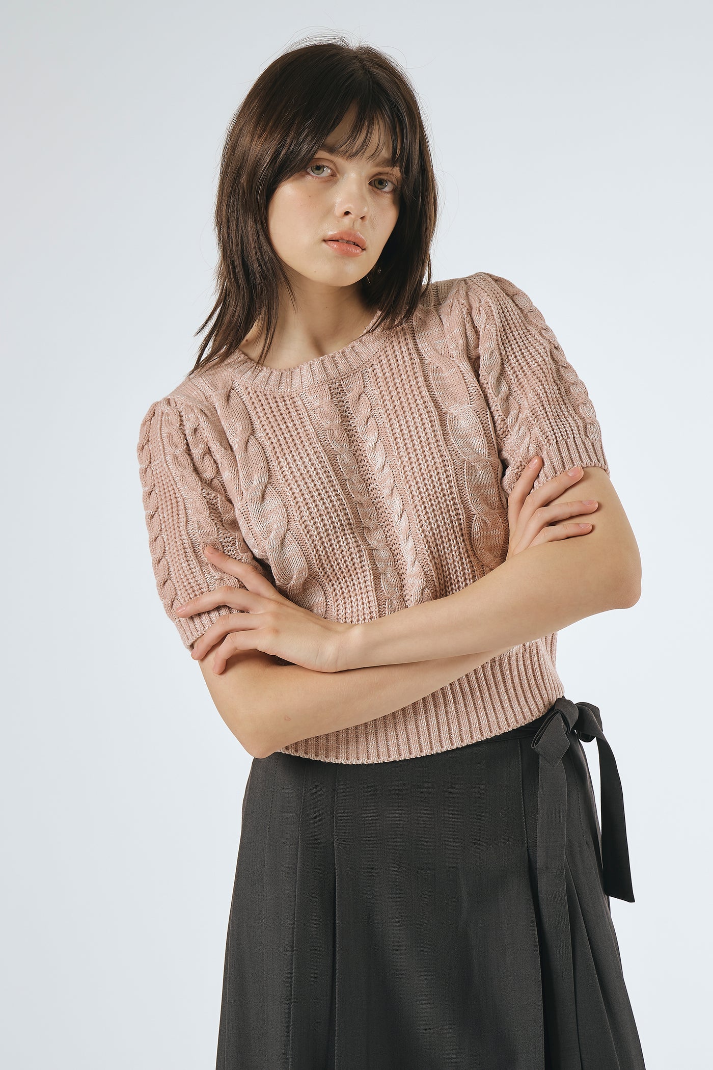 Evonne Cable-knit Sweater