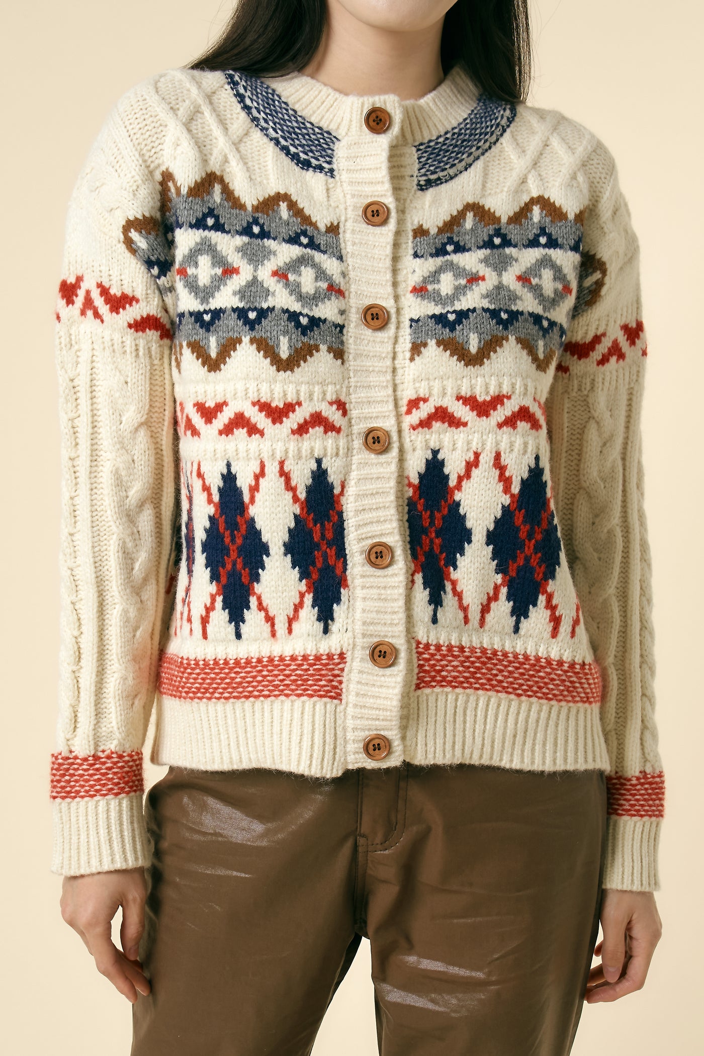 [STORETS X COSONNE] Fair Isle Granny Cardigan