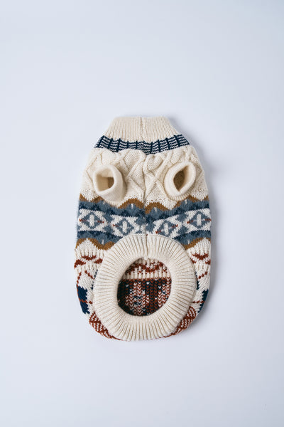 [STORETS X COSONNE] Fair Isle Granny Pet Sweater