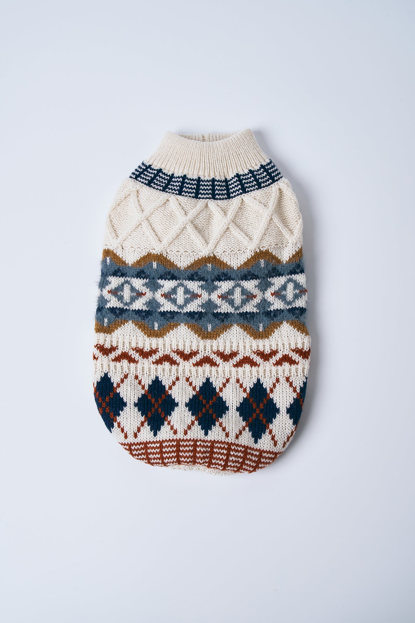 [STORETS X COSONNE] Fair Isle Granny Pet Sweater