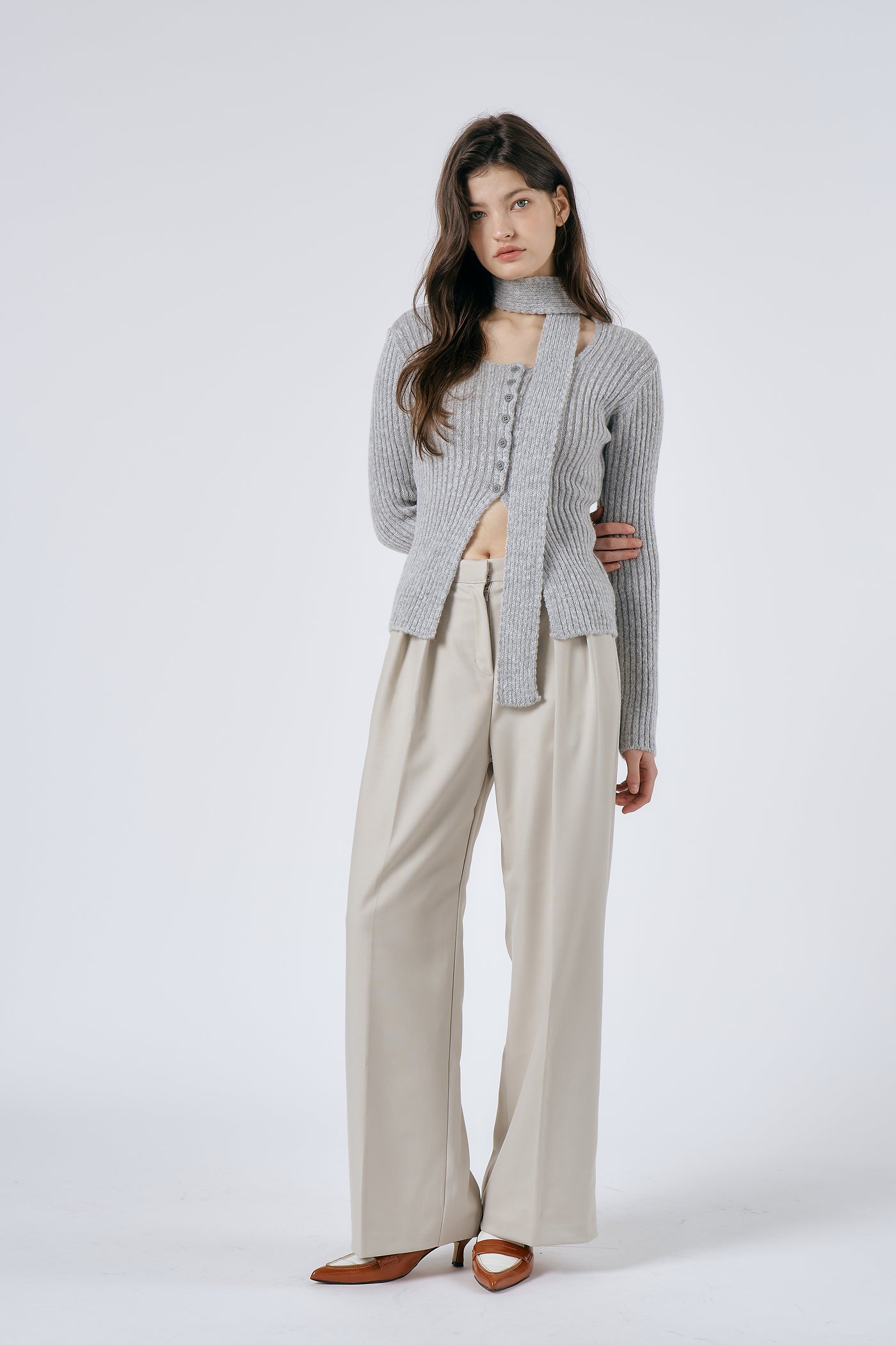 Olive Wide Leg Pants