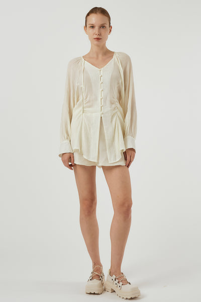 storets.com Grace Sheer Top & Shorts Set