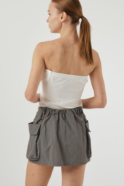 storets.com Lily Wrap Effect Cargo Skirt