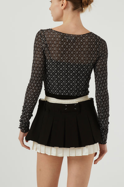 storets.com Isabella Lace Cropped Top