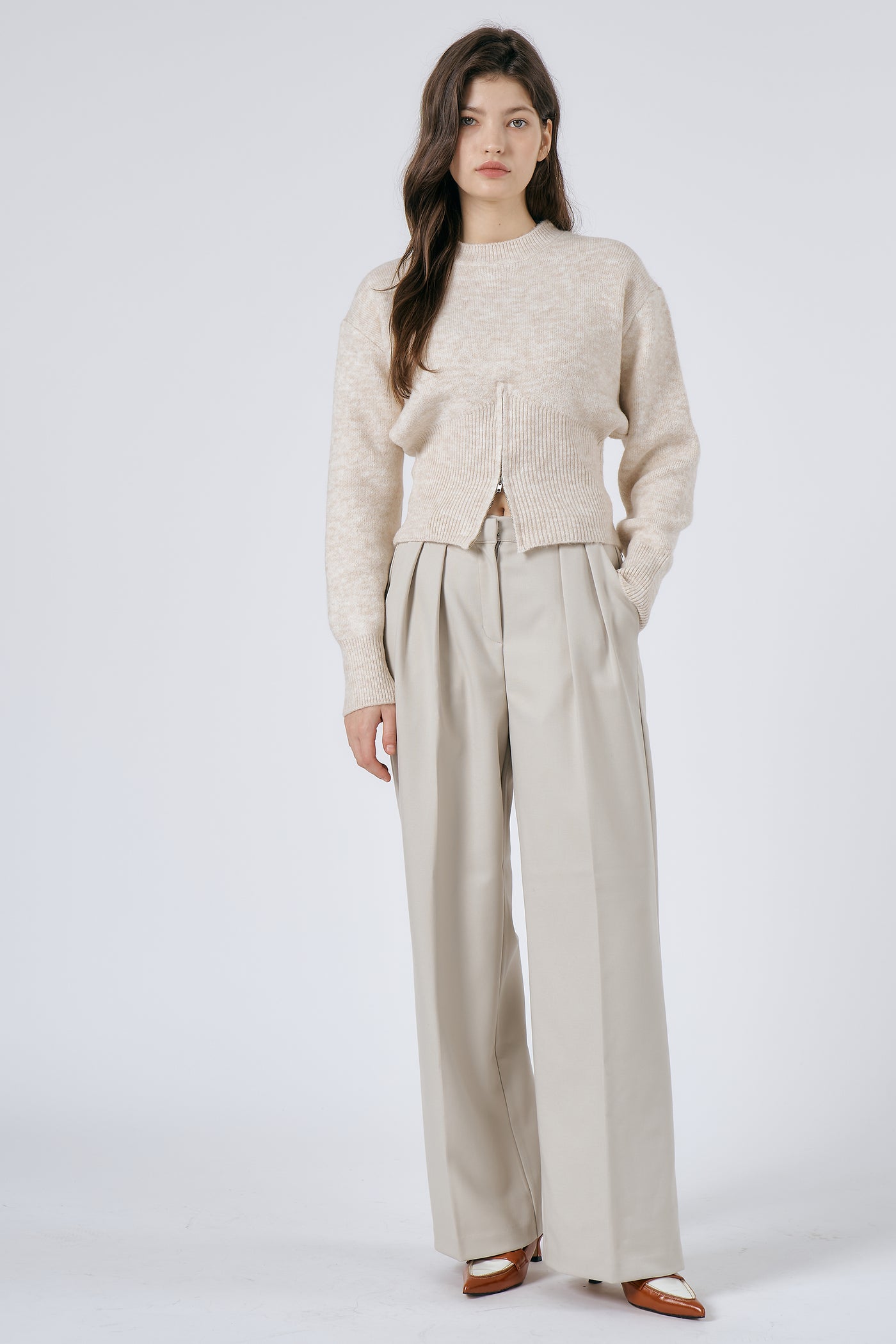 Olive Wide Leg Pants