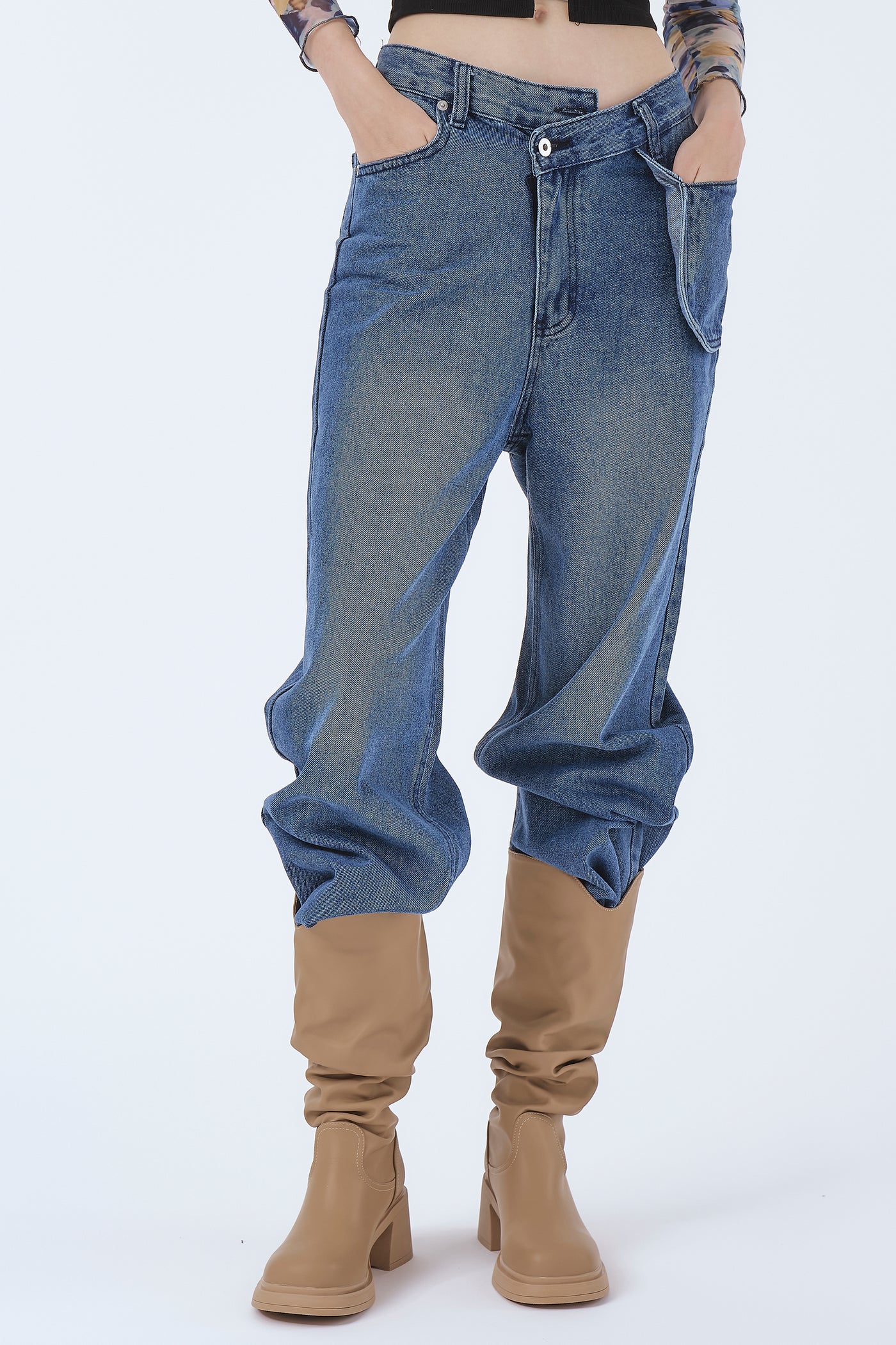 storets.com Mila Wide Leg Pocket Jeans