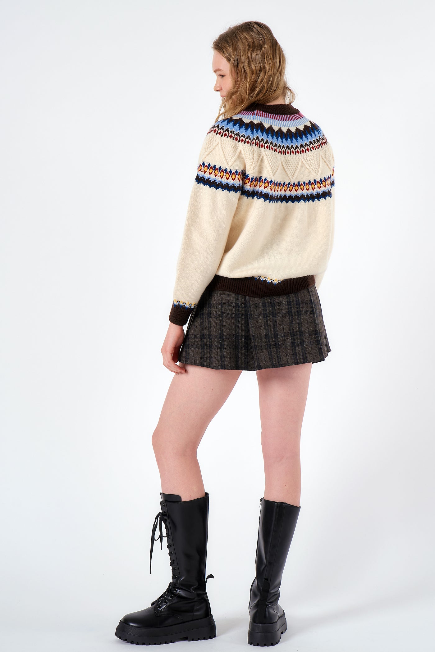 Mindy Intarsia Nordic Sweater