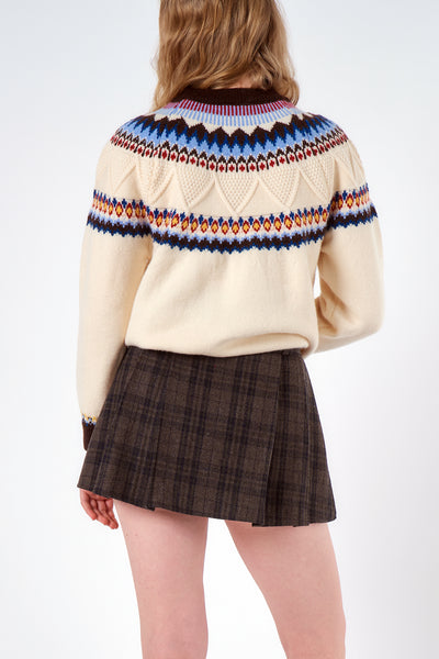 Amber Pleated Tartan Mini Skort