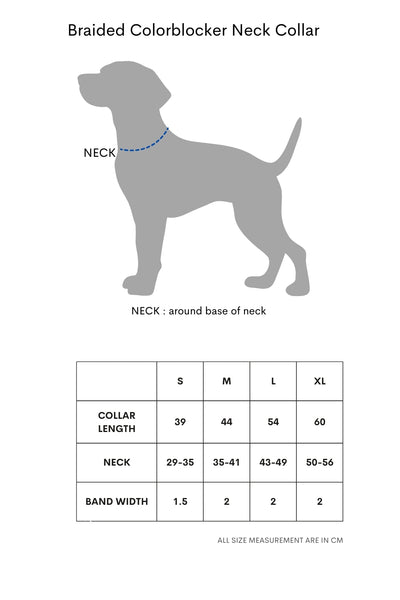 [COSONNE] Braided Colorblocker Neck Collar(for pet)