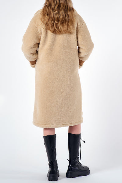 Victoria Shearling Long Coat