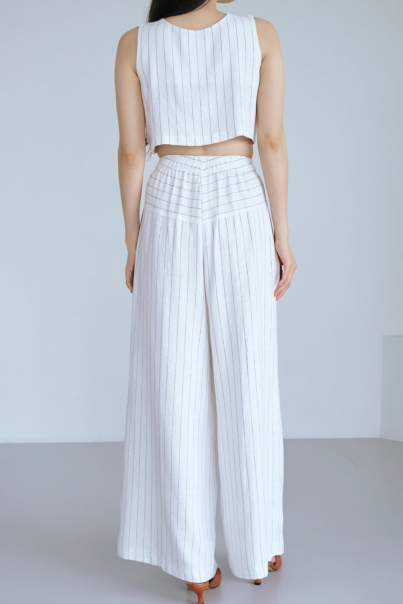 storets.com Yve Striped Linen Pants