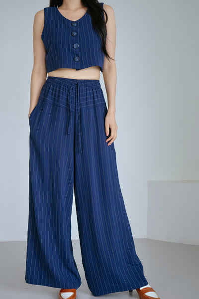 storets.com Yve Striped Linen Pants