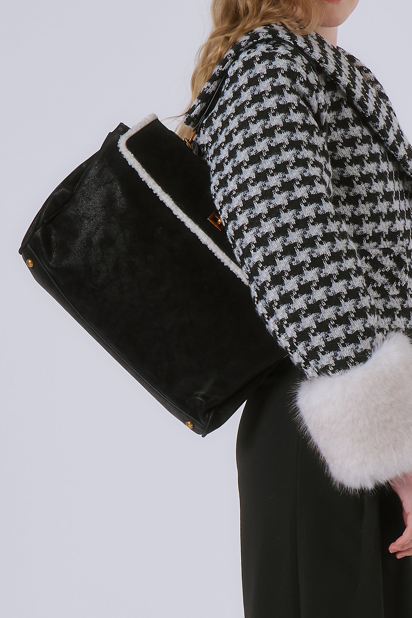 Fuax Shearling Sherpa bag