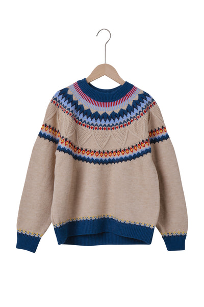 Mindy Intarsia Nordic Sweater