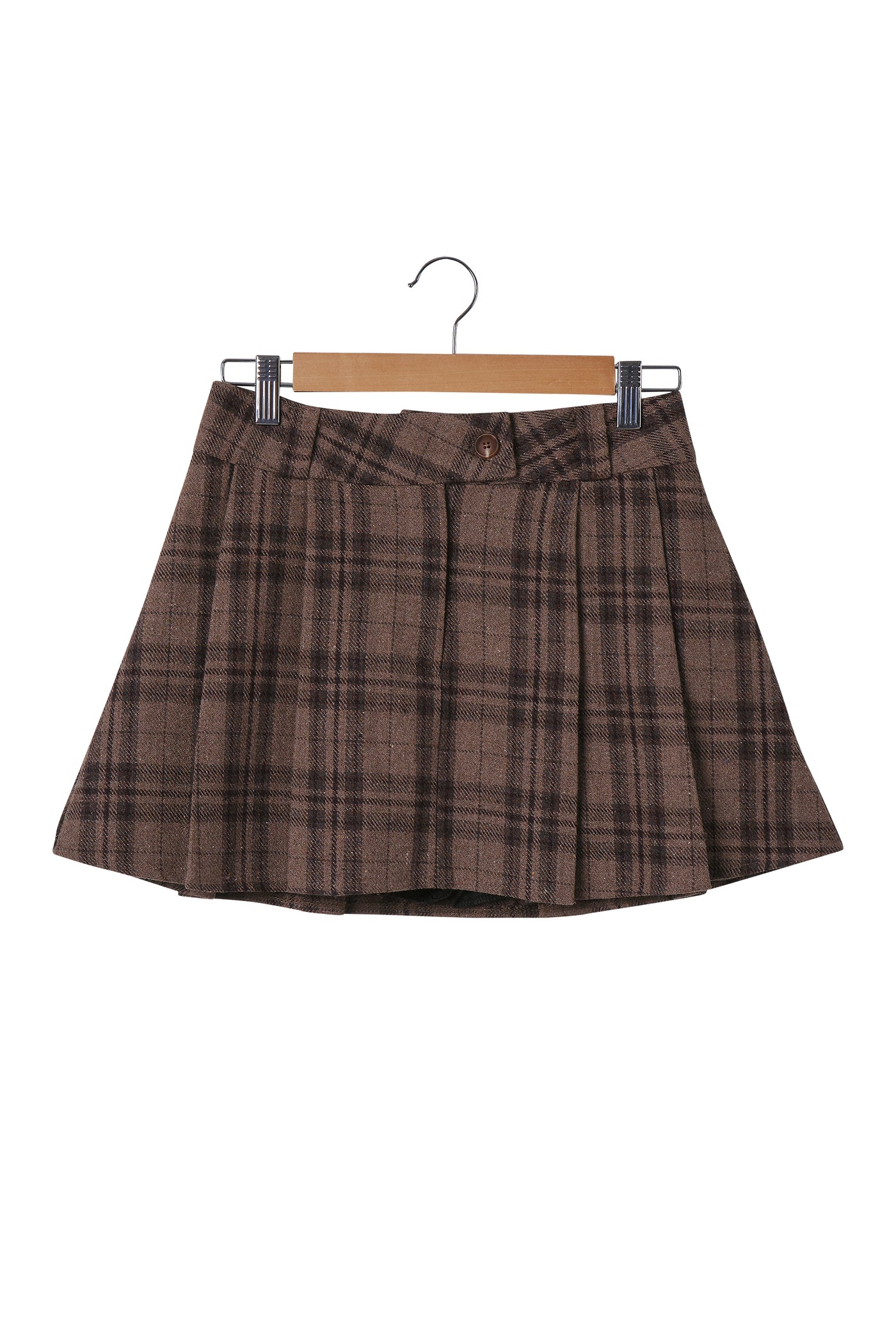 Amber Pleated Tartan Mini Skort