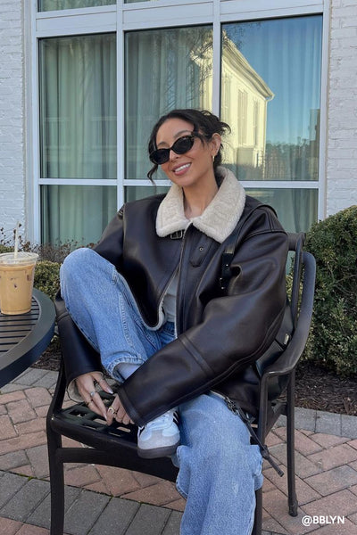 storets.com Cia Oversized Aviator Jacket