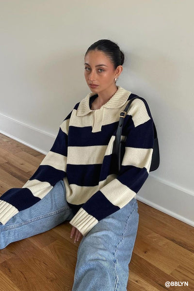 storets.com Blake Oversized Varsity Sweater