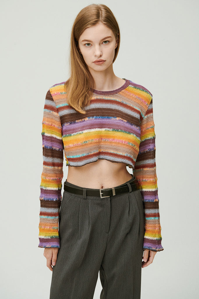 Janet Multi Color Knit Top