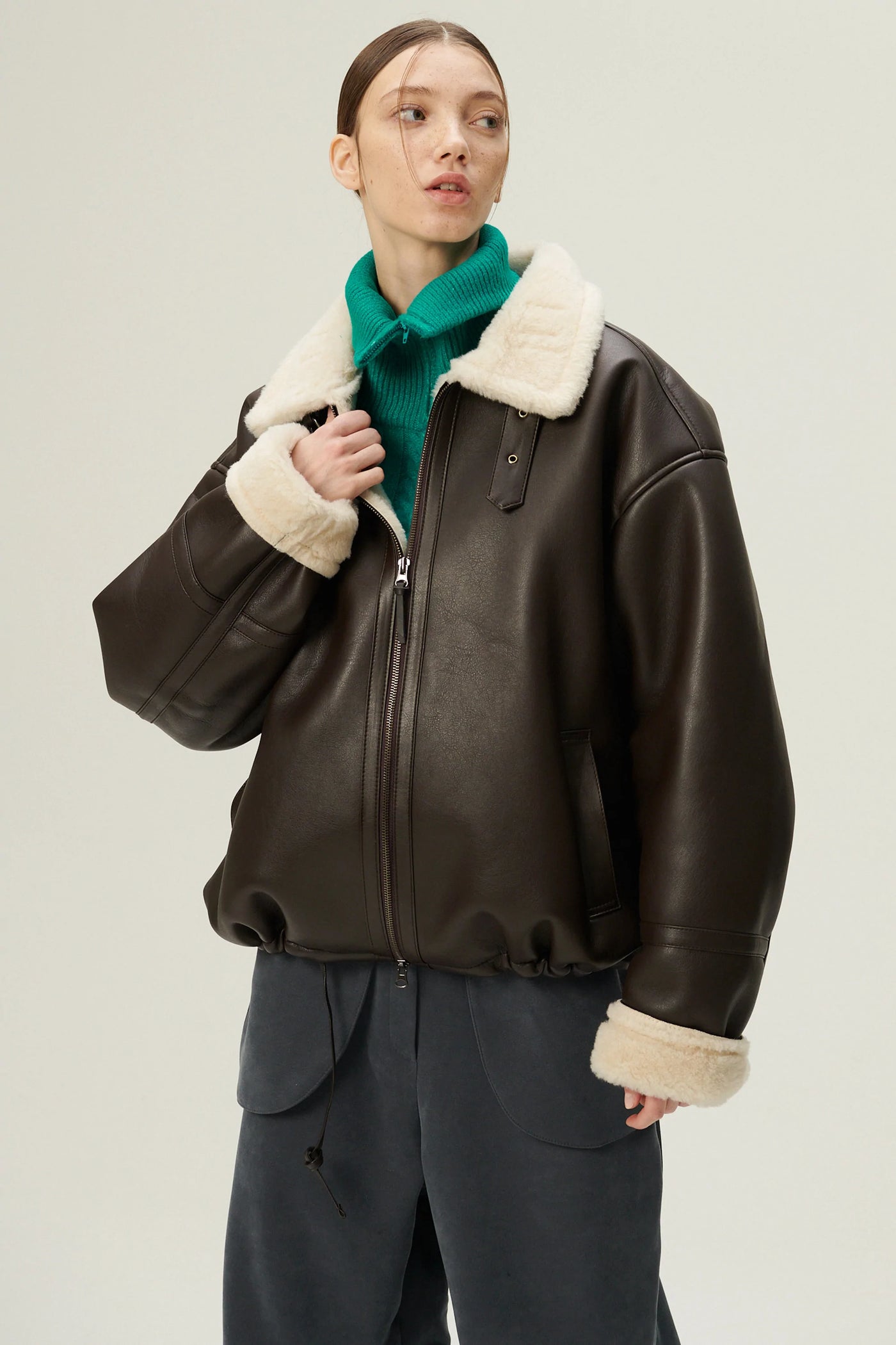 storets.com Cia Oversized Aviator Jacket