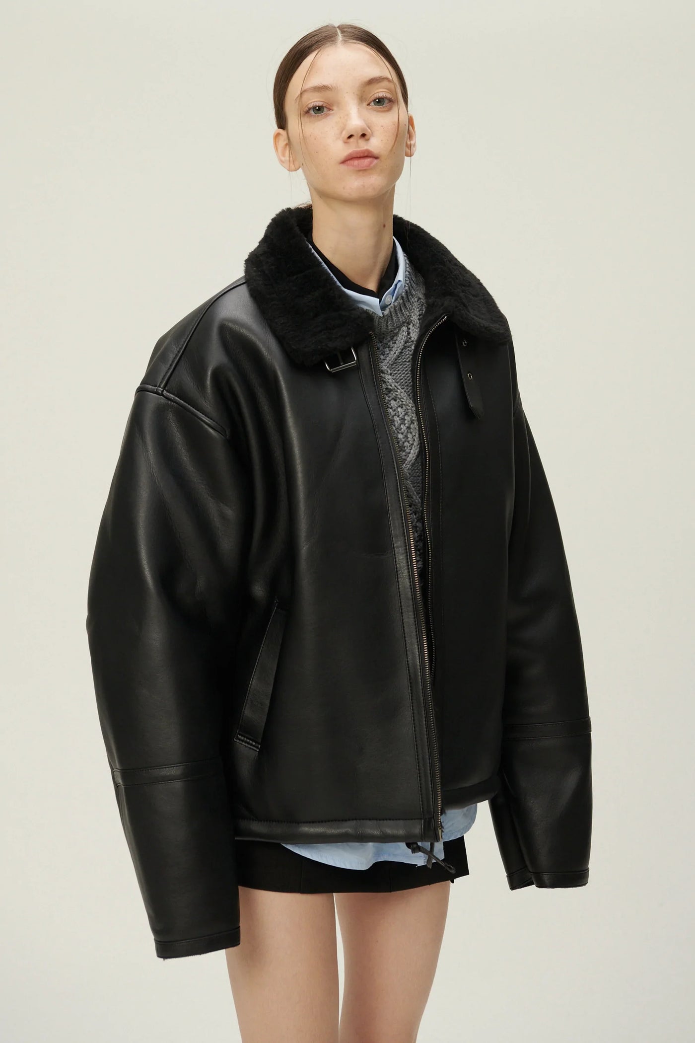 storets.com Cia Oversized Aviator Jacket