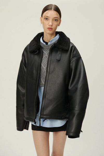 storets.com Cia Oversized Aviator Jacket