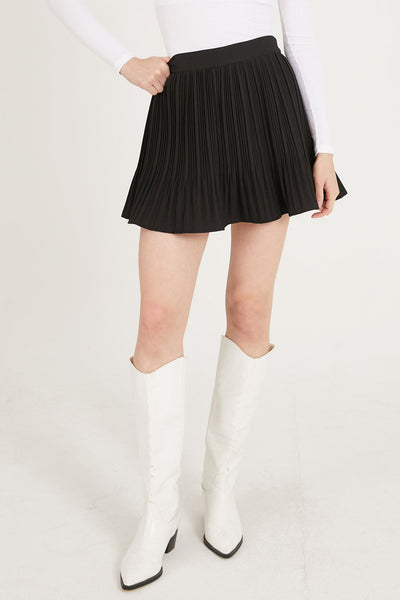 storets.com Nadia Pleated Flare Skort