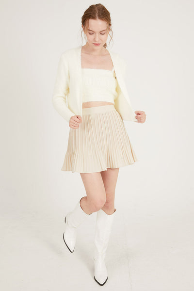 storets.com Nadia Pleated Flare Skort